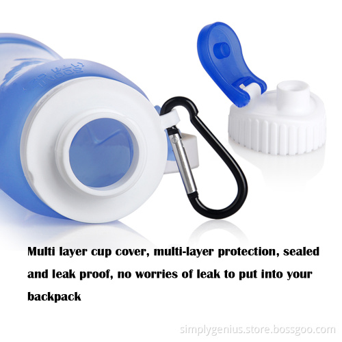 medical silicone leak proof pocket sized drinks small joyshaker bpa free water bottle